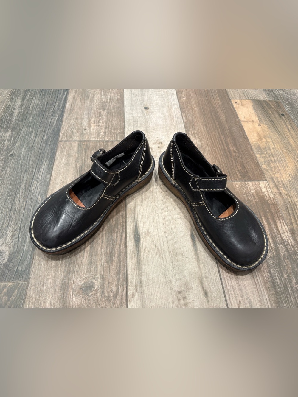 Duckfeet Himmerland Mary Jane Shoes Black Leather Buckle Womens Size EU 38 US 8